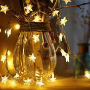 Clerance Sale -LED String Lights, Mains Powered 20 LED Star Christmas Lights with Remote Control 300cm, 8 Modes Fairy Lights for Girls Bedroom, Xmas Lights for Christmas Decoration Indoor Outdoor