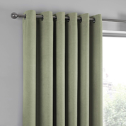 Green Thermal Eyelet Curtains – 89.8 x 89.8 Inch Room Darkening Drapes, 2 Panels
