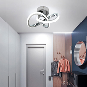 Modern Silver LED Ceiling Light – 22W Cold White Fixture for Hallway & Entrance