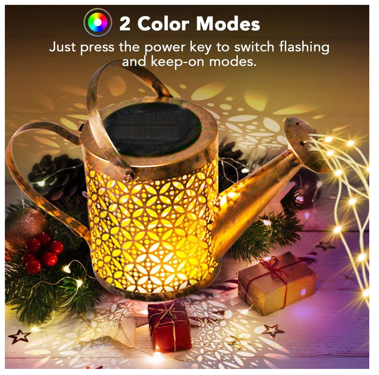 Solar Watering LED Fairy Lights