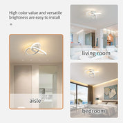 minfair Modern LED Ceiling Light – Round Geometry, 18W, 24cm Diameter