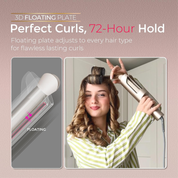 CurlPro Plus Automatic Rotating Curling Iron – Long Barrel Ceramic Hair Curler