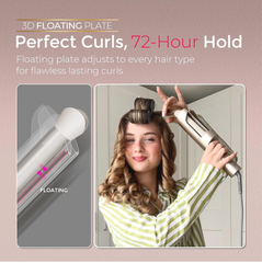 CurlPro Plus Automatic Rotating Curling Iron – Long Barrel Ceramic Hair Curler