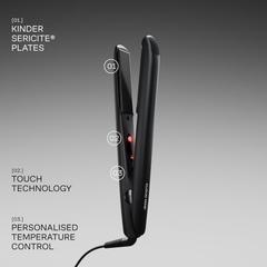 The Touch Iron Hair Straightener – Sericite Plates, Fast Heat & Variable Temp Control