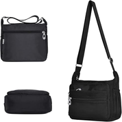 Waterproof Nylon Crossbody Bag for Women – Casual Shoulder Messenger Purse