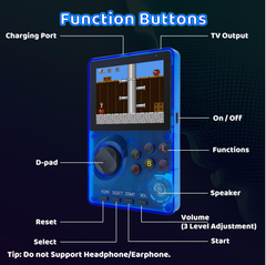 Retro Handheld Game Console with 100 Classic 16-Bit Games, 2.8