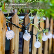 50 LED Solar Fairy Lights, Multi-Coloured, Waterproof, 23ft