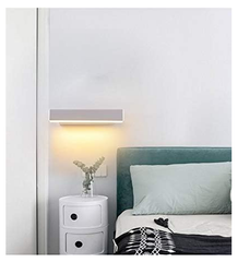 Modern 12W LED Wall Light – 350° Rotatable Indoor Sconce, Warm White for Bedroom, Hallway, Living Room