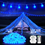 12M 100 LED Battery Operated Multicolor Globe Fairy Lights
