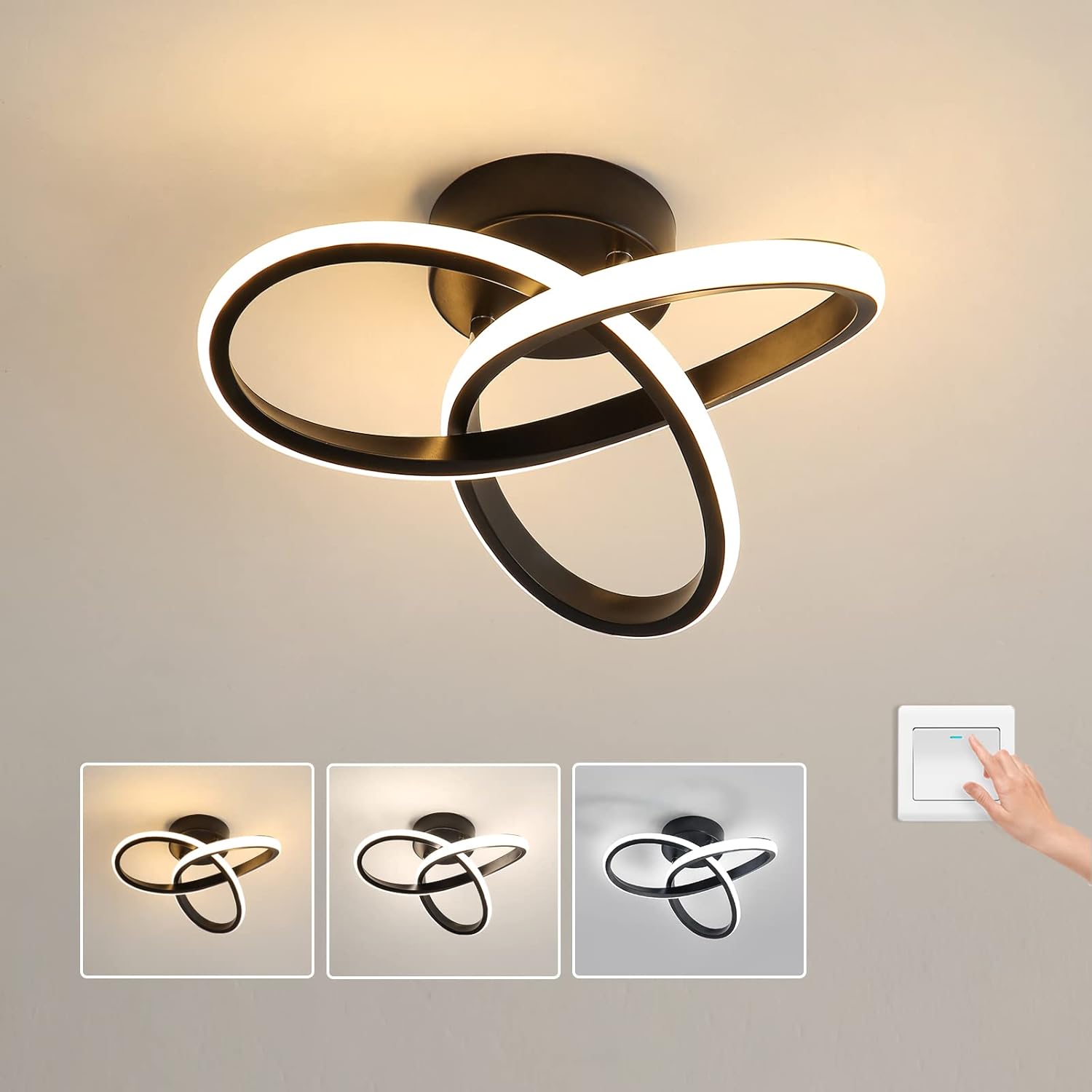 20W Dimmable LED Ceiling Light – Modern Lamp for Bedroom, Kitchen & Office