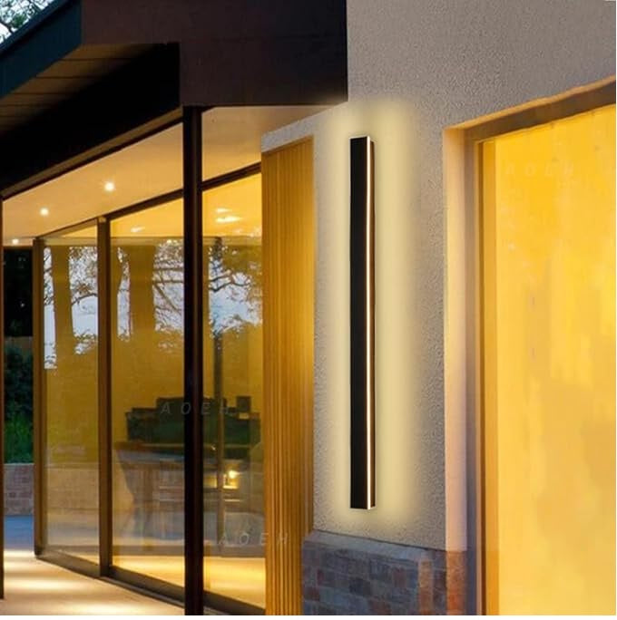 Black LED Outdoor Wall Sconce