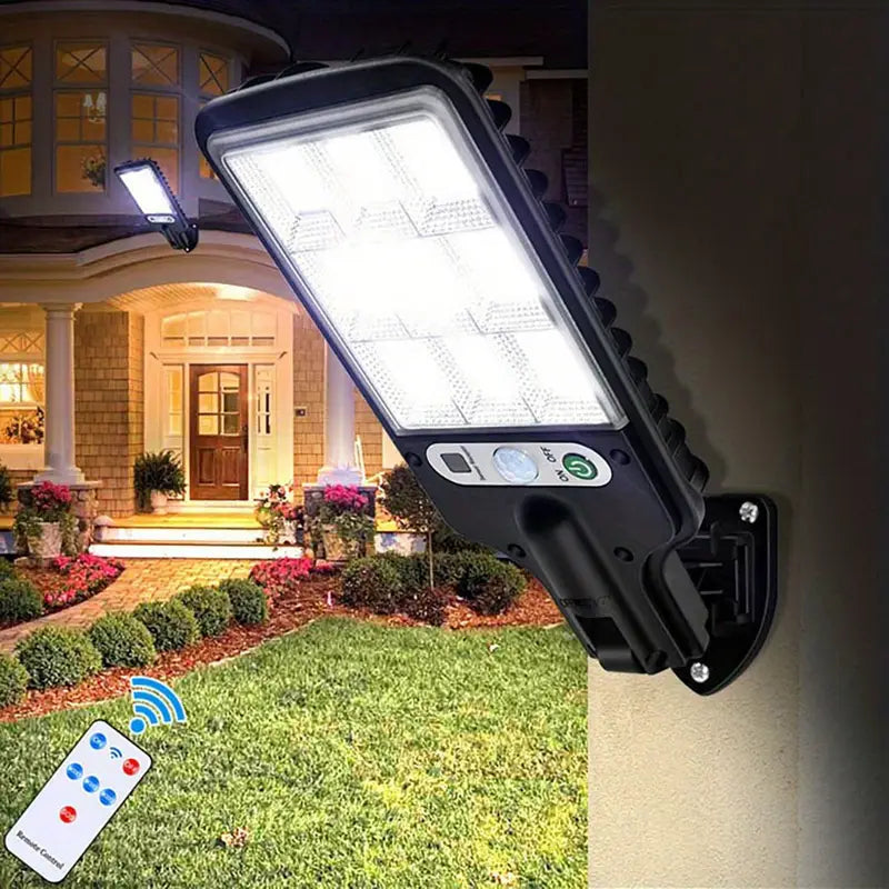 2 Pack Solar Lights Outdoor, PIR Motion Sensor Security Lights, IP65 Waterproof Garden Wall Lights
