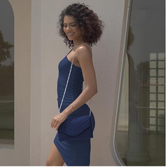 Elegant Suede Clutch Bag for Women – Shoulder or Crossbody Evening Handbag