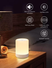 Rechargeable RGB Night Light with Touch Control Lamp