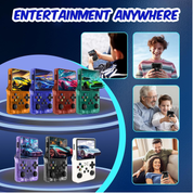 Retro Handheld Game Console 64GB 20,000+ Games, 3.5" IPS Screen, Blue