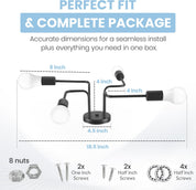 Sputnik Ceiling Light 8-Light Adjustable Modern Flush Mount