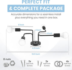 Sputnik Ceiling Light 8-Light Adjustable Modern Flush Mount