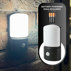 Battery PIR Motion Sensor Wall Light Outdoor IP44