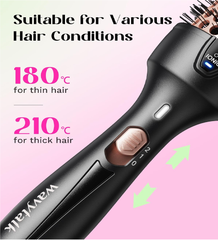 Ionic Thermal Brush – Heated Round Hot Brush for Smooth Blowouts & Curls (Rose Gold)