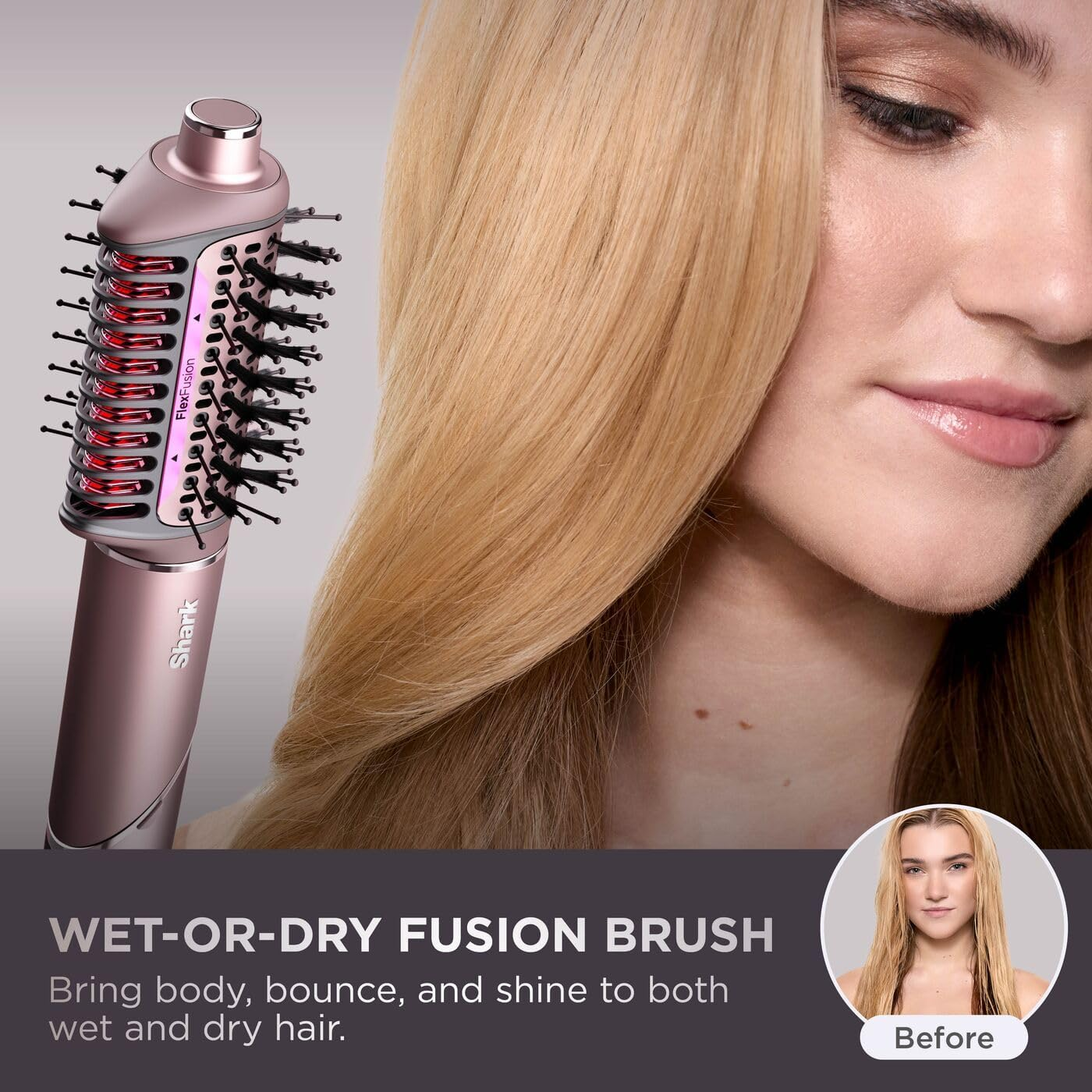 Cosmic Blush 5-in-1 Multi-Styler & Hair Straightener – Wet-to-Dry Hot Air Styler