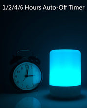 Touch RGB Bedside Lamp with 4 USB Charging Ports