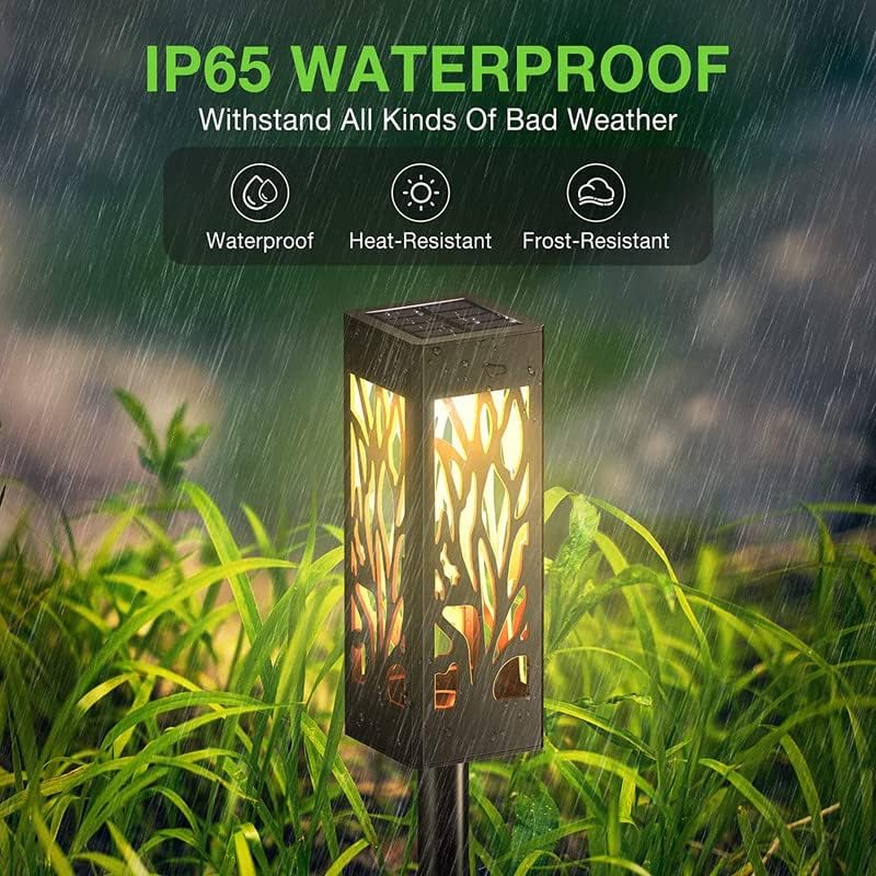 6 Pack Solar Garden Lights – Waterproof Outdoor Pathway Lamps