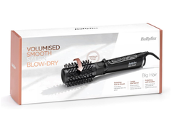 Big Hair Rotating Dryer Brush – 2 Speeds, Ionic Frizz Control, 50mm Barrel (Black)