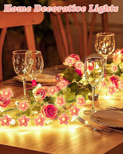 2M Pink Cherry Blossom Flower Fairy String Lights