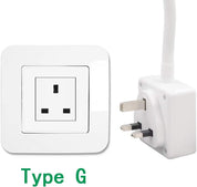 4W Ultra-Flexible Dimmable LED Wall Reading Light- Neutral White Lighting 4000K, for Type G Power Socket