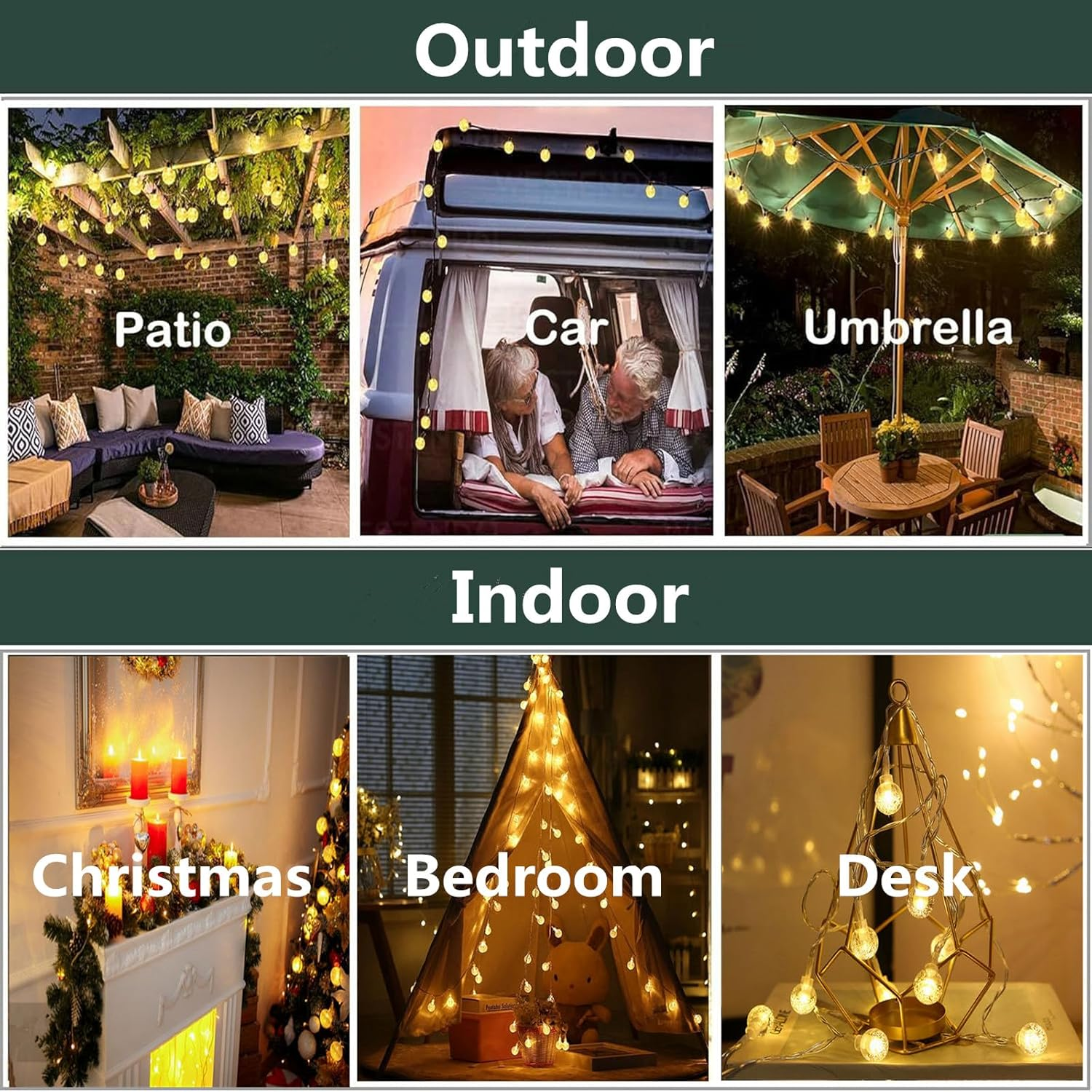 Christmas Tree globe fairy lights