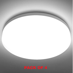 48W IP54 Waterproof LED Ceiling Light, 5000K Daylight White, 2400lm for Bathroom, Kitchen, Hallway