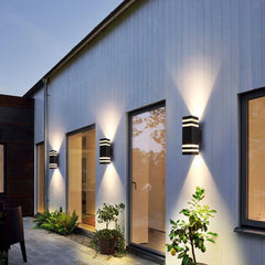 Outdoor Wall Lights, Mains Powered, IP65 Waterproof LED Porch Light, Square GU10 Exterior Sconce Lamp