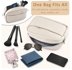 Leather Crossbody Bag for Women – Wide Strap Shoulder Handbag with Card Holder