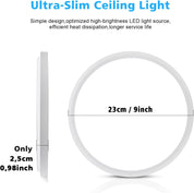 18W LED Ceiling Light – Adjustable Color, Waterproof, 1800LM, Ø23cm