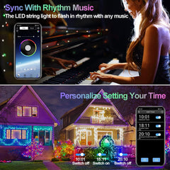 Fairy Lights 20M 200LED, App & Remote, Music Sync