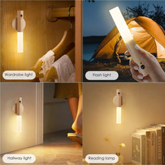 Rechargeable Motion Sensor Night Light with Magnetic Base, 2 Pack