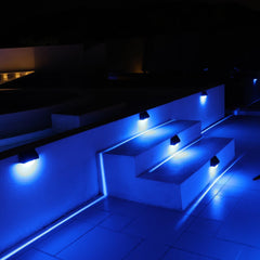 Solar Step Lights 4 Pack – RGB Decking Lights with 8 Colours & 11 Modes