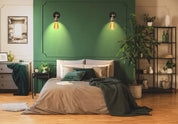 Vintage Industrial Wall Sconce Lights, 2 Pack, Adjustable