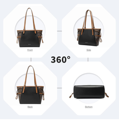 Leather Tote Bag for Women – Elegant Shoulder Handbag with Top Handle