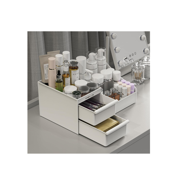 Large Capacity Makeup Organizer Drawers – Cosmetic & Skincare Storage for Vanity & Bathroom