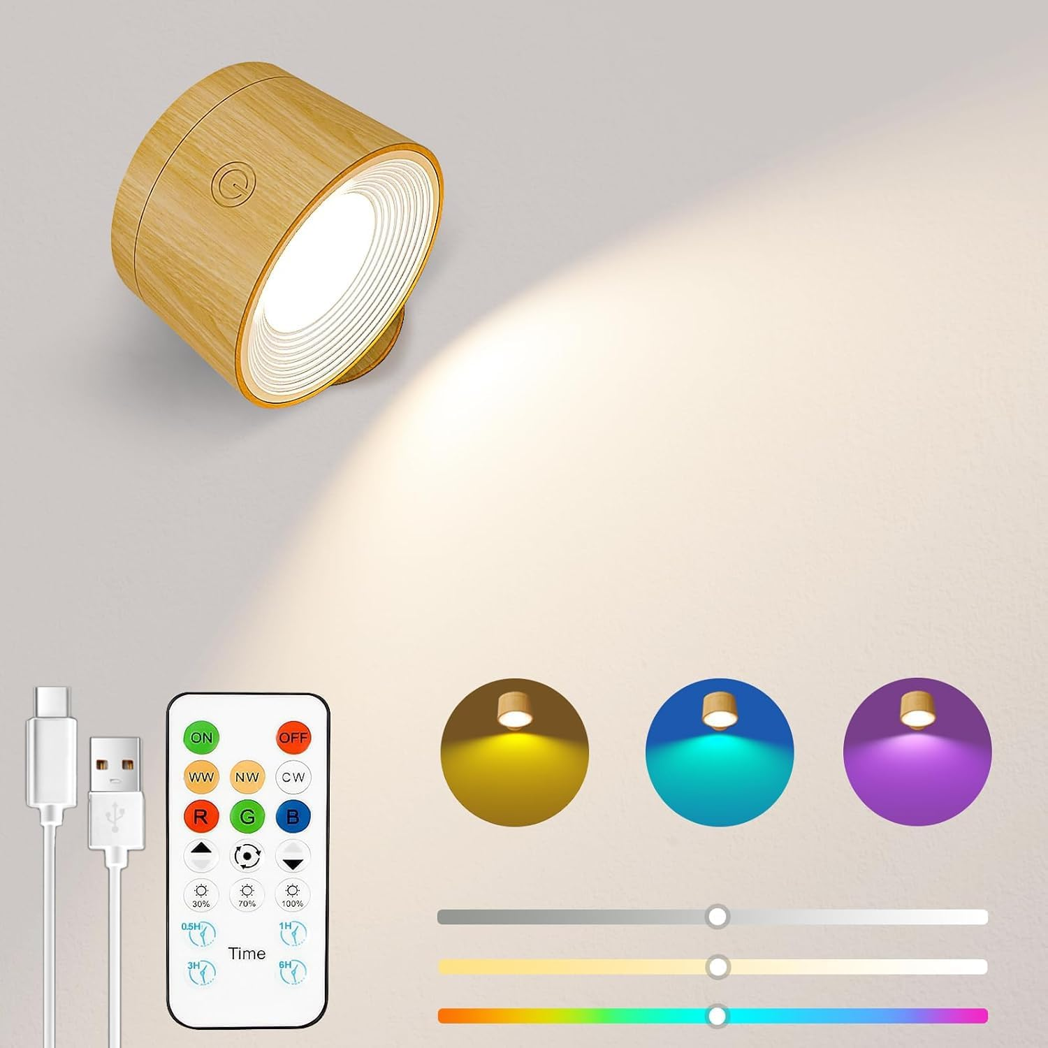 2 Pack Picture Spotlights With Remote