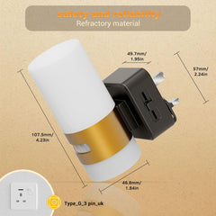 Dimmable Plug-in Motion Sensor Night Light, 3000K