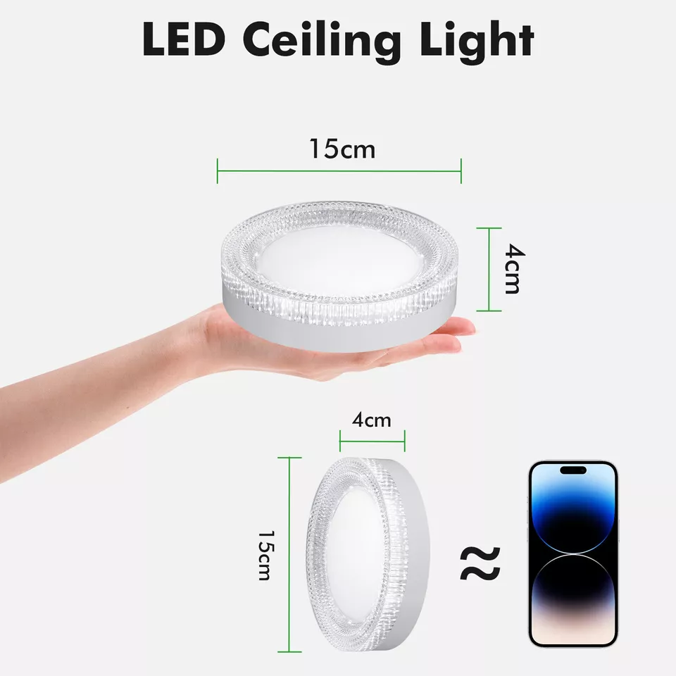 LED Round & Square Ceiling Light – 12W-48W, IP44