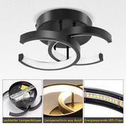 Chic LED Ceiling Light – Modern Dimmable Pendant Light for Living Room & Bedroom | Warm & Cool White Options