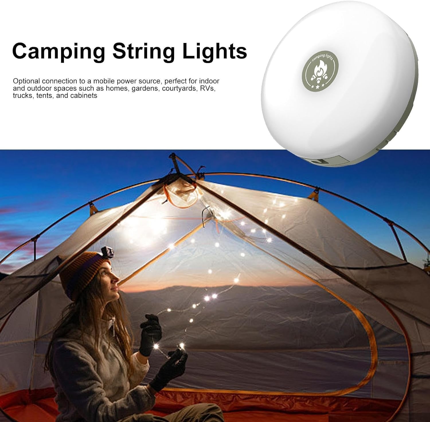 Rechargeable LED String Lights – Waterproof & Colorful