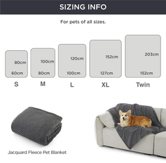 Bedsure Washable Dog Blanket 100x80cm – Soft Fleece Pet Throw for Dogs & Cats