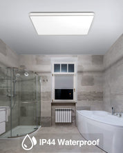 Silver Flush Mount Square LED Ceiling Light
