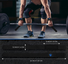Weight Lifting Straps – Padded Neoprene Wrist Support for Gym & Deadlifts