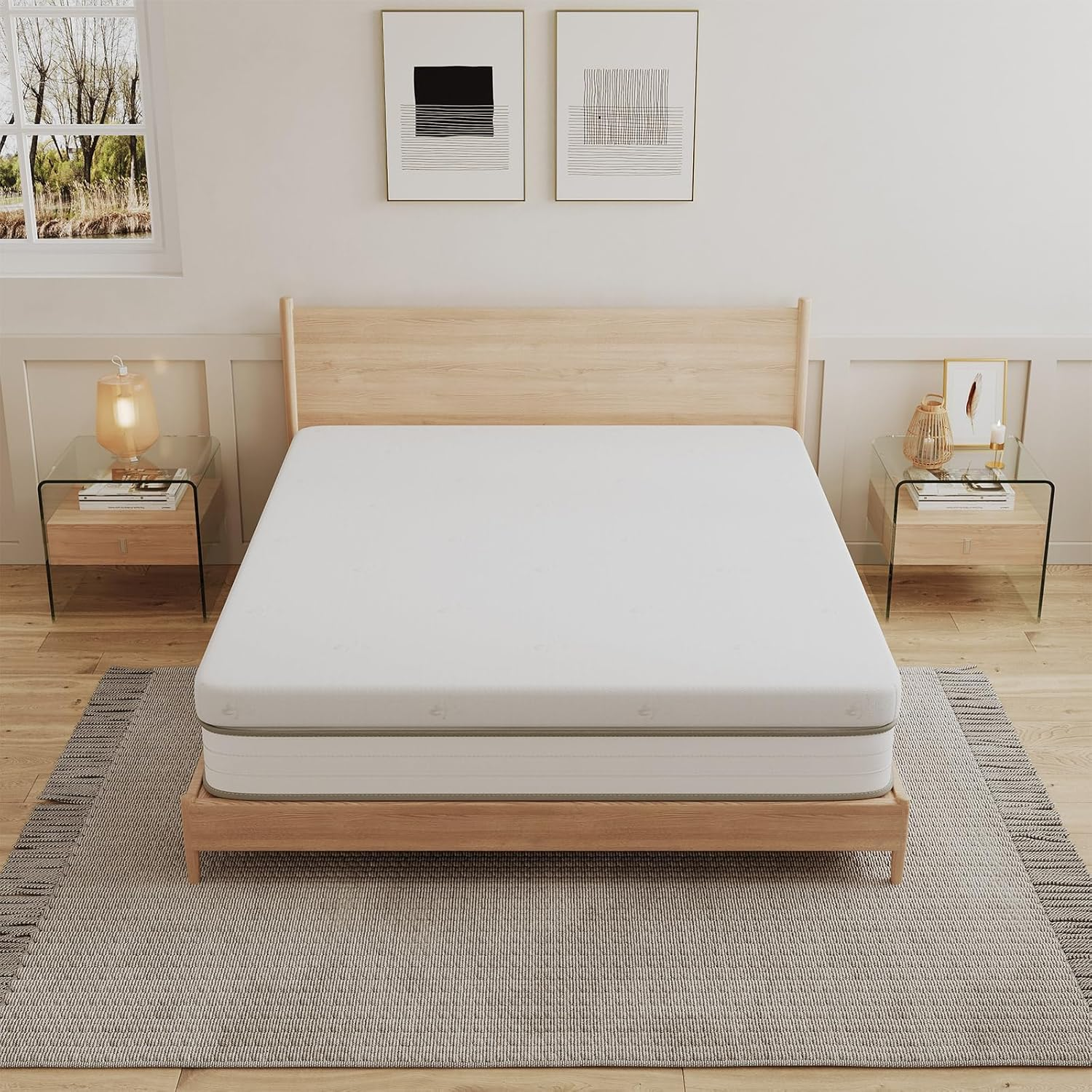 10cm Double Memory Foam Mattress Topper – Pain Relief with Washable Cover