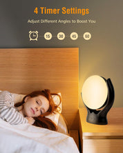Sad Lamp 10000 Lux Light Therapy, 3 Colors, 4 Timers, 5 Levels, UV-Free Sunlight        4o